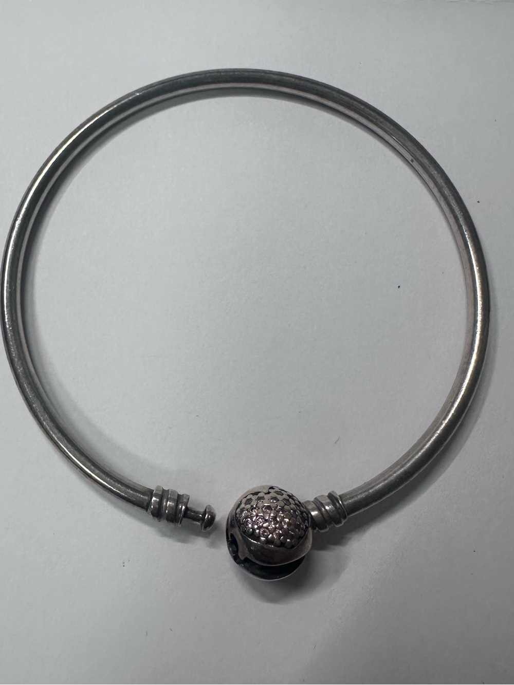 Silver Pandora Bracelet with stones